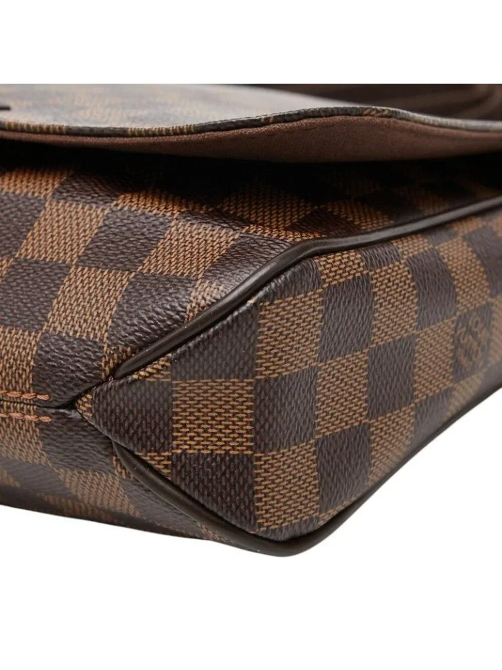 Louis Vuitton Damier District PM Crossbody Shoulder Bag Brown Leather